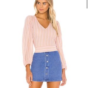 free people open back tie top